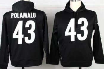 Nike Pittsburgh Steelers 43 Troy Polamalu Black NFL Hoodie Cheap