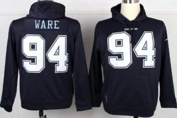 Nike Dallas Cowboys 94 DeMarcus Ware Blue NFL Hoodie Cheap