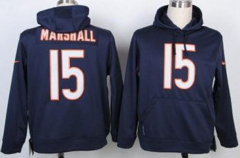 Nike Chicago Bears 15 Brandon Marshall Blue NFL Hoodie Cheap