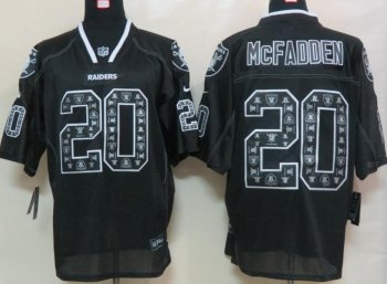 Nike Oakland Raiders #20 Darren McFadden Lights Out Black Elite NFL Jerseys Cheap