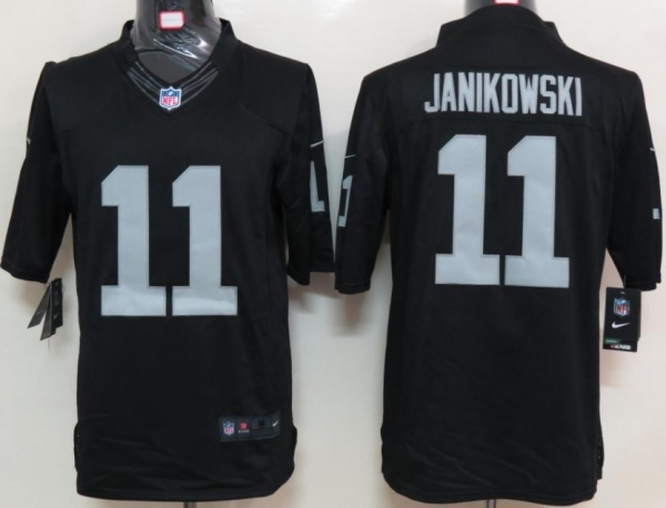 Nike Oakland Raiders #11 Sebastian Janikowski Black Game LIMITED NFL Jerseys Cheap