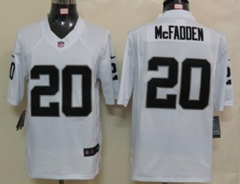 Nike Oakland Raiders #20 Darren McFadden White Game LIMITED NFL Jerseys Cheap