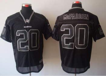 Nike Oakland Raiders #20 Darren McFadden Lights Out Black Elite NFL Jerseys Cheap