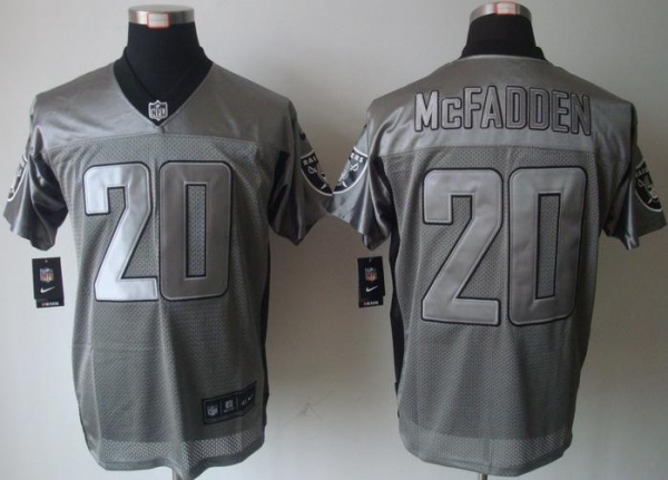 Nike Oakland Raiders #20 Darren McFadden Grey Shadow Nike NFL Jerseys Cheap