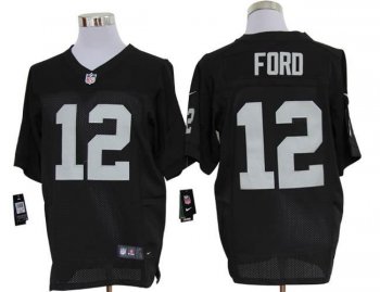 Nike Oakland Raiders #12 Jacoby Ford Black Elite Nike NFL Jerseys Cheap