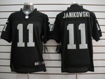 Nike Oakland Raiders #11 Sebastian Janikowski Black Elite Nike NFL Jerseys Cheap