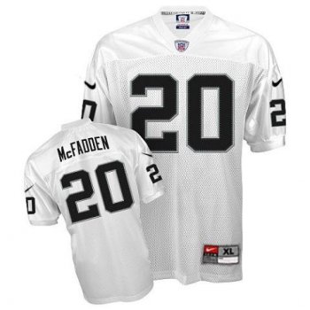 Nike Oakland Raiders #20 Darren McFadden White Nike NFL Jerseys Cheap