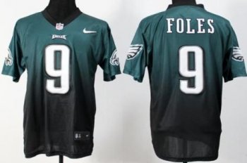 Nike Philadelphia Eagles 9 Nick Foles Drift Fashion II Elite Green Black NFL Jerseys Cheap