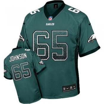 Nike Philadelphia Eagles 65 Lane Johnson Midnight Green Drift Fashion Elite NFL Jerseys Cheap