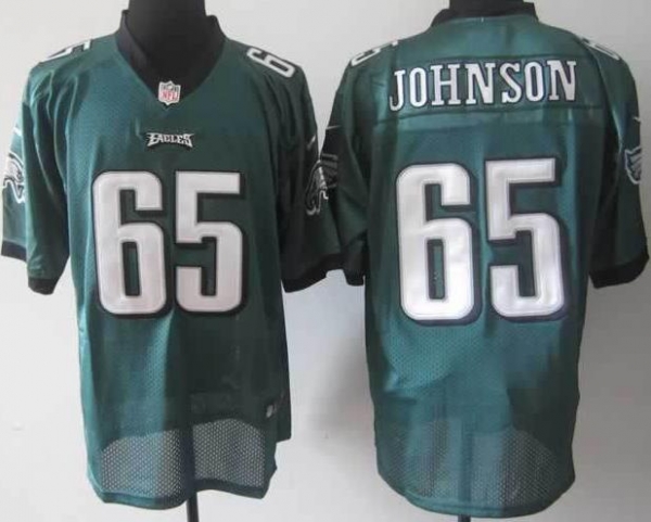 Nike Philadelphia Eagles 65 Johnson Green Elite NFL Jerseys Cheap