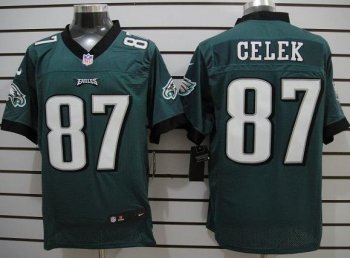 Nike Philadelphia Eagles #87 Brent Celek Green Elite Nike NFL Jerseys Cheap