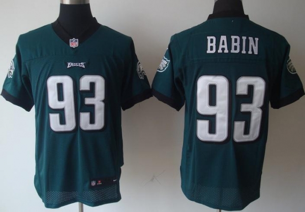 Nike Philadelphia Eagles 93 Jason Babin Dark Green Elite Nike NFL Jerseys Cheap