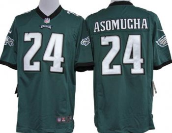 Nike Philadelphia Eagles #24 Nnamdi Asomugha Green Game Nike NFL Jerseys Cheap