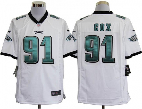 Nike Philadelphia Eagles 91# Fletcher Cox White Game Nike NFL Jerseys Cheap