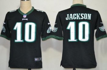 Nike Philadelphia Eagles 10 DeSean Jackson Black Game Nike NFL Jerseys Cheap