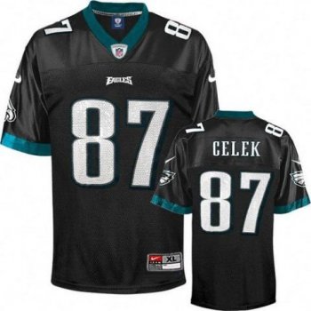 Nike Philadelphia Eagles #87 Brent Celek Black Nike NFL Jerseys Cheap