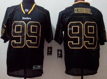 Nike Pittsburgh Steelers 99 Brett Keisel Elite Light Out NFL Jerseys Cheap