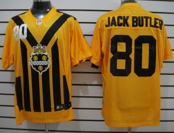 Nike Pittsburgh Steelers #80 Jack Butler Yellow Nike 1933s Throwback Elite Jerseys Cheap