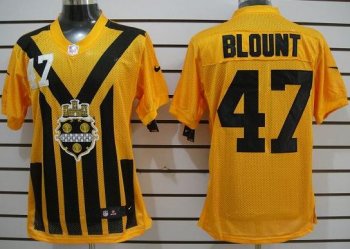 Nike Pittsburgh Steelers #47 Blount Yellow Nike 1933s Throwback Elite Jerseys Cheap