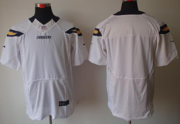 Nike San Diego Charger Blank White Elite NFL Jerseys Cheap