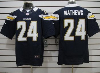 Nike San Diego Chargers 24# Ryan Mathews Dark Blue Elite Nike NFL Jerseys Cheap