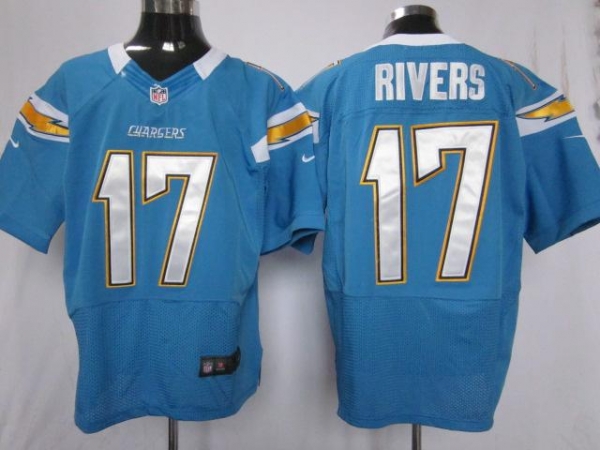 Nike San Diego Chargers 17# Philip Rivers Light Blue Elite Nike NFL Jerseys Cheap