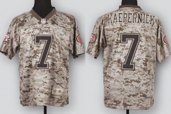 Nike San Francisco 49ers 7 Colin Kaepernick Camo US.Mccuu NFL Jerseys Cheap