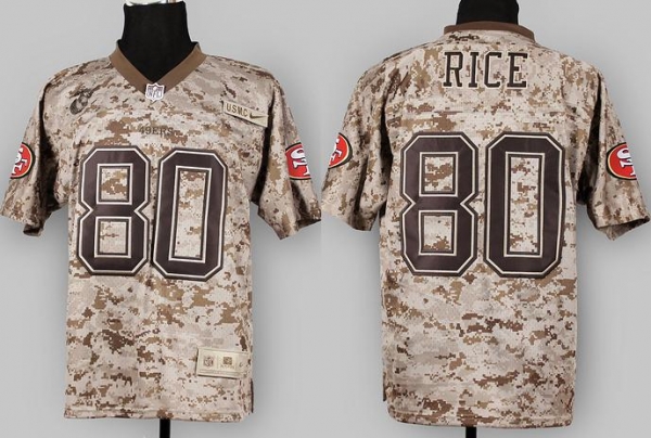 Nike San Francisco 49ers 80 Jerry Rice Camo US.Mccuu NFL Jerseys Cheap