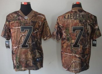 Nike San Francisco 49ers 7 Colin Kaepernick Camo Realtree NFL Jersey Cheap