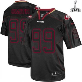 Nike San Francisco 49ers 99 Aldon Smith Elite Lights Out Black 2013 Super Bowl NFL Jersey Cheap