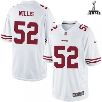 Nike San Francisco 49ers 52 Patrick Willis Limited White 2013 Super Bowl NFL Jersey Cheap