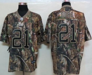 Nike San Francisco 49ers #21 Frank Gore Camo Realtree NFL Jersey Cheap