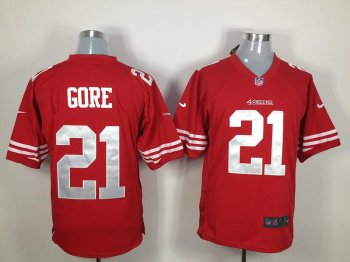 Nike San Francisco 49ers #21 Frank Gore Red Nike NFL Jerseys Cheap