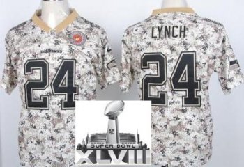 Nike Seattle Seahawks 24 Marshawn Lynch Camo US Mccuu 2014 Super Bowl XLVIII NFL Jerseys Cheap