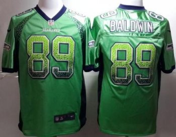 Nike Seattle Seahawks 89 Doug Baldwin Green Drift Fashion Elite NFL Jerseys Cheap