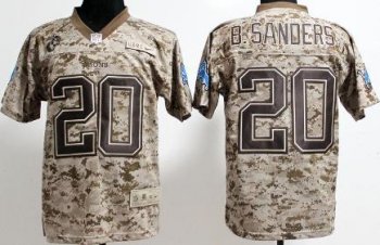 Nike Detroit Lions 20 Barry Sanders Camo US.Mccuu NFL Jerseys Cheap