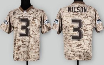 Nike Seattle Seahawks 3 Russell Wilson Camo US.Mccuu NFL Jerseys Cheap