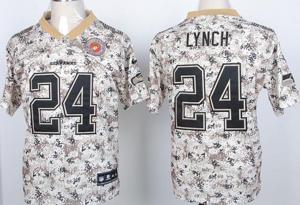 Nike Seattle Seahawks 24 Marshawn Lynch Camo US.Mccuu NFL Jerseys Cheap