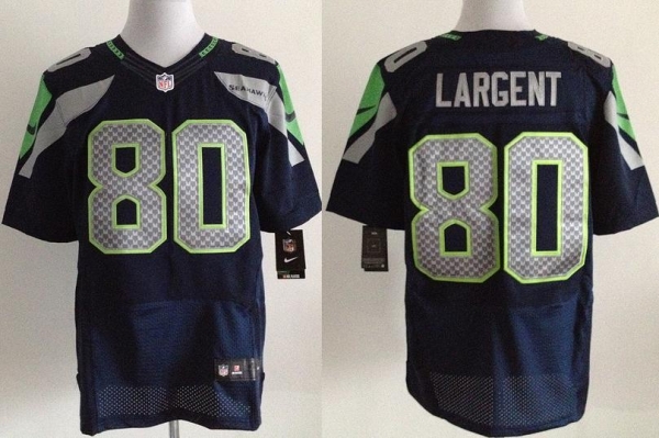 Nike Seattle Seahawks 80 Steve Largent Blue Elite NFL Jerseys Cheap