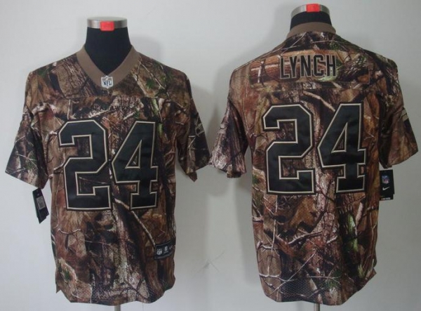 Nike Seattle Seahawks 24# Marshawn Lynch Camo Realtree NFL Jersey Cheap