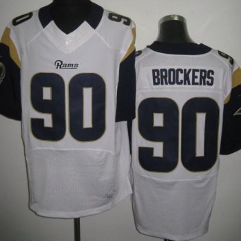 Nike St. Louis Rams #90 Brockers White Elite NFL Jerseys Cheap