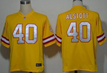 Nike Tampa Bay Buccaneers 40 Mike Alstott Yellow Game Nike NFL Jerseys Cheap