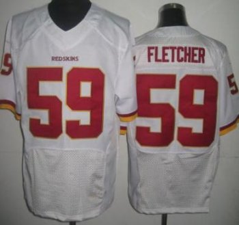 Nike Washington Redskins 59 London Fletcher White Elite NFL Jerseys 2013 New Style Cheap