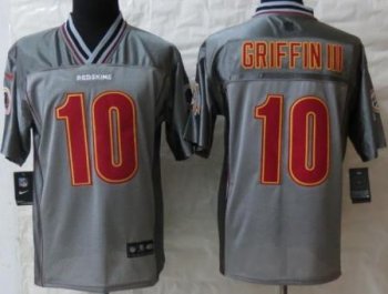 Nike Washington Redskins 10 Robert Griffin III Elite Grey Vapor NFL Jersey Cheap