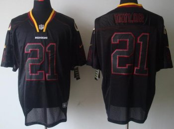 Nike Washington Redskins 21 Sean Taylor Lights Out Black NFL Jerseys Cheap