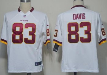 Nike Washington Redskins #83 Fred Davis White Game NFL Jerseys Cheap