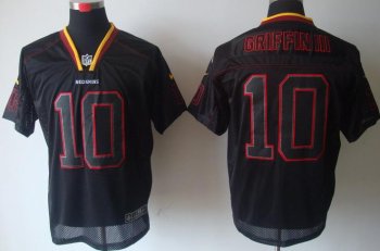 Nike Washington Redskins 10# Robert Griffin Lights Out Black Elite NFL Jerseys Cheap