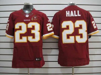 Nike Washington Redskins 23 DeAngelo Hall Red 80th Elite Nike NFL Jerseys Cheap