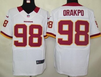 Nike Washington Redskins 98# Brian Orakpo White Elite Nike NFL Jerseys Cheap