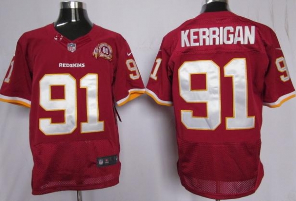 Nike Washington Redskins 91# Ryan Kerrigan Red 80th Elite Nike NFL Jerseys Cheap